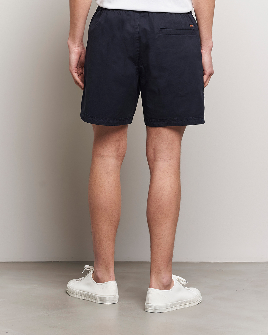 Heren | Korte broek | BOSS ORANGE | Sandrew Cotton Shorts Dark Blue
