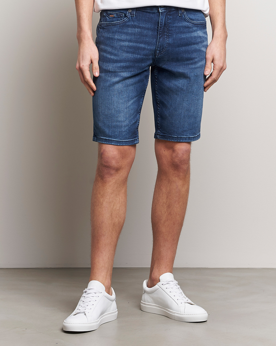 Heren | Korte broek | BOSS ORANGE | Delaware Jeans Shorts Navy