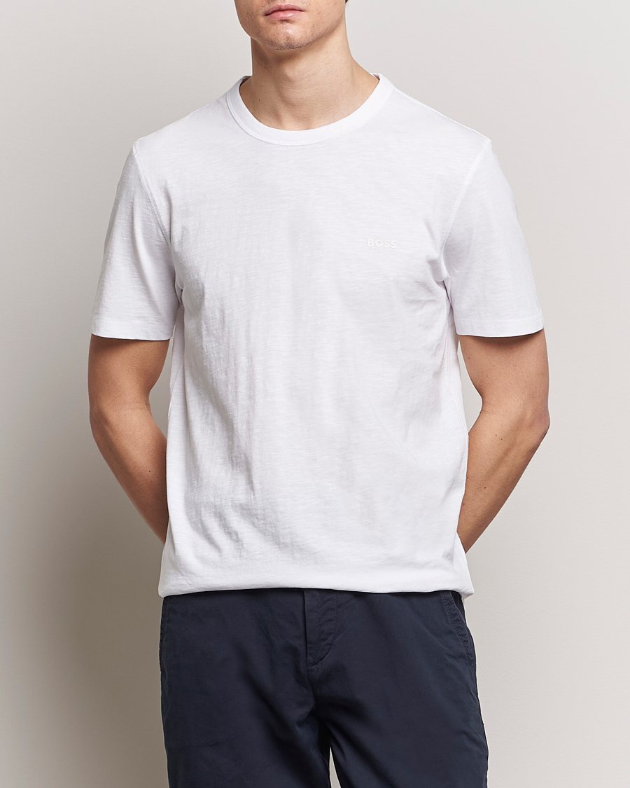 Heren | Witte T-shirts | BOSS ORANGE | Tegood Crew Neck T-Shirt White