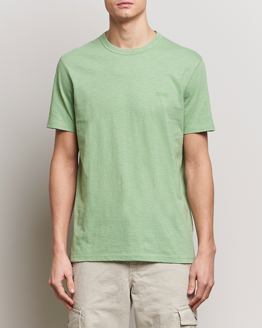 Heren | T-shirts | BOSS ORANGE | Tegood Crew Neck T-Shirt Open Green