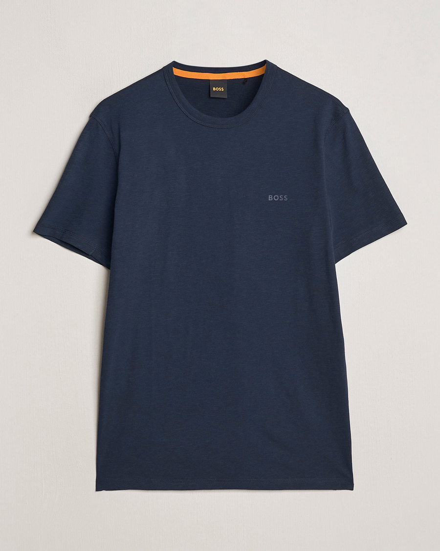 Heren | T-shirts | BOSS ORANGE | Tegood Crew Neck T-Shirt Dark Blue