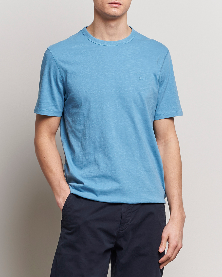 Heren | T-shirts met korte mouwen | BOSS ORANGE | Tegood Crew Neck T-Shirt Open Blue