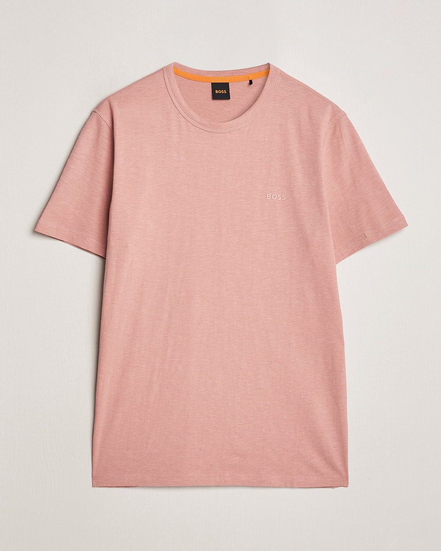 Heren | T-shirts | BOSS ORANGE | Tegood Crew Neck T-Shirt Open Pink