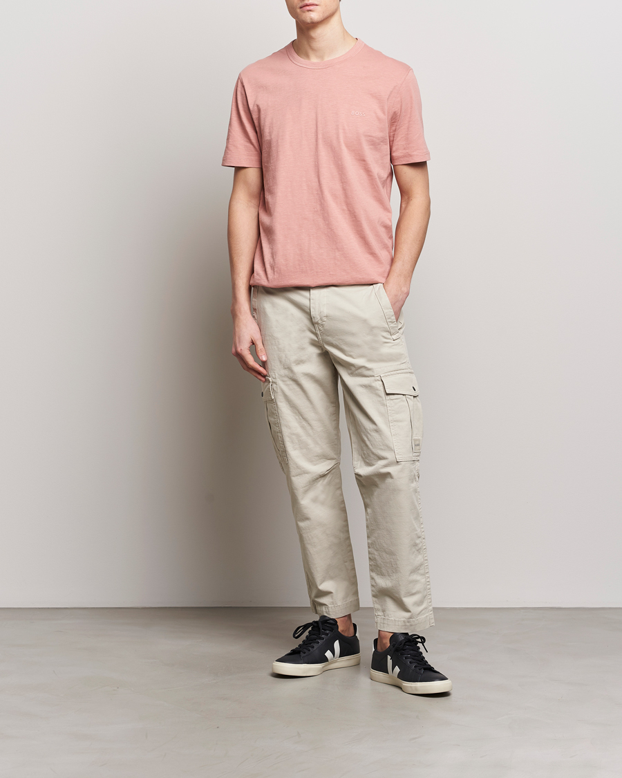 Heren | T-shirts | BOSS ORANGE | Tegood Crew Neck T-Shirt Open Pink