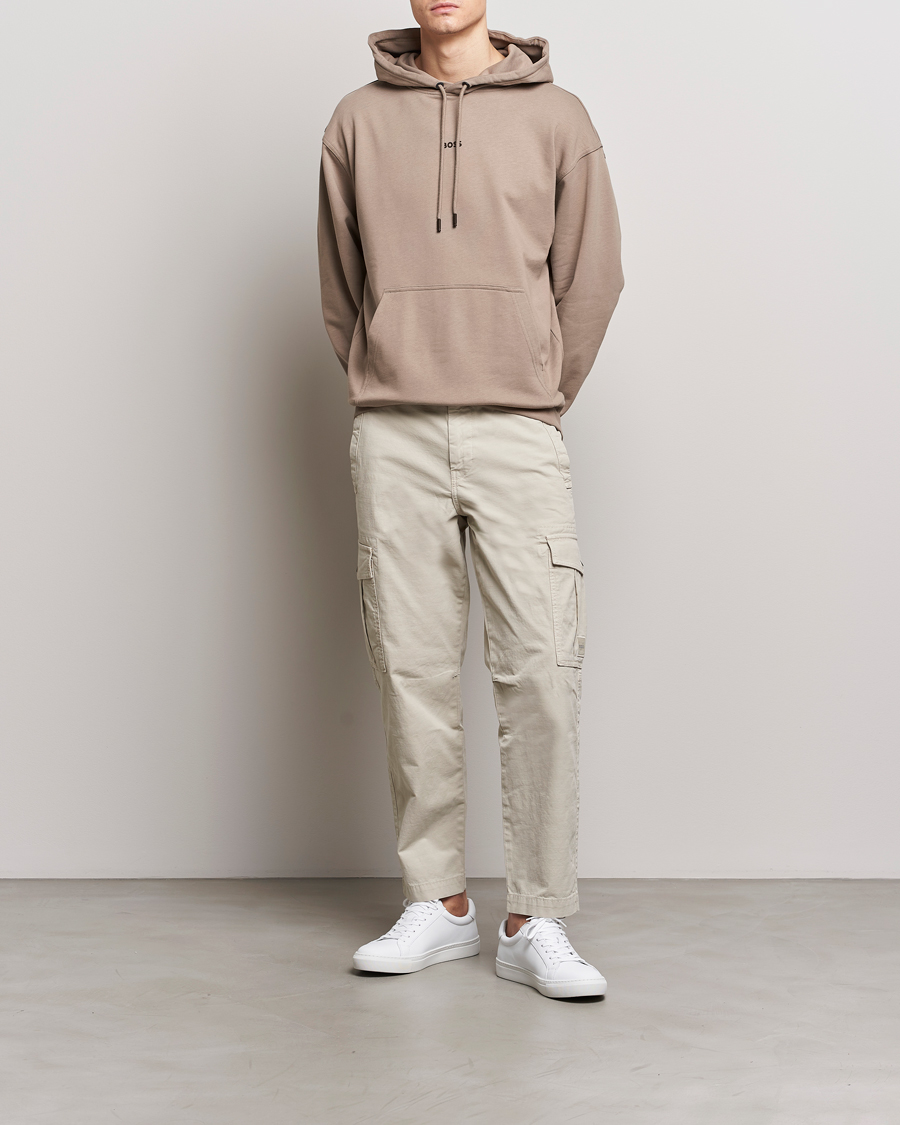 Heren | Truien | BOSS ORANGE | WeSmall Logo Hoodie Open Brown