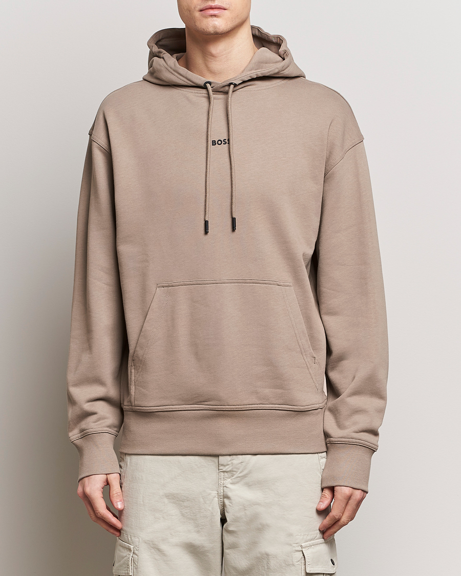 Heren | Hoodies | BOSS ORANGE | WeSmall Logo Hoodie Open Brown