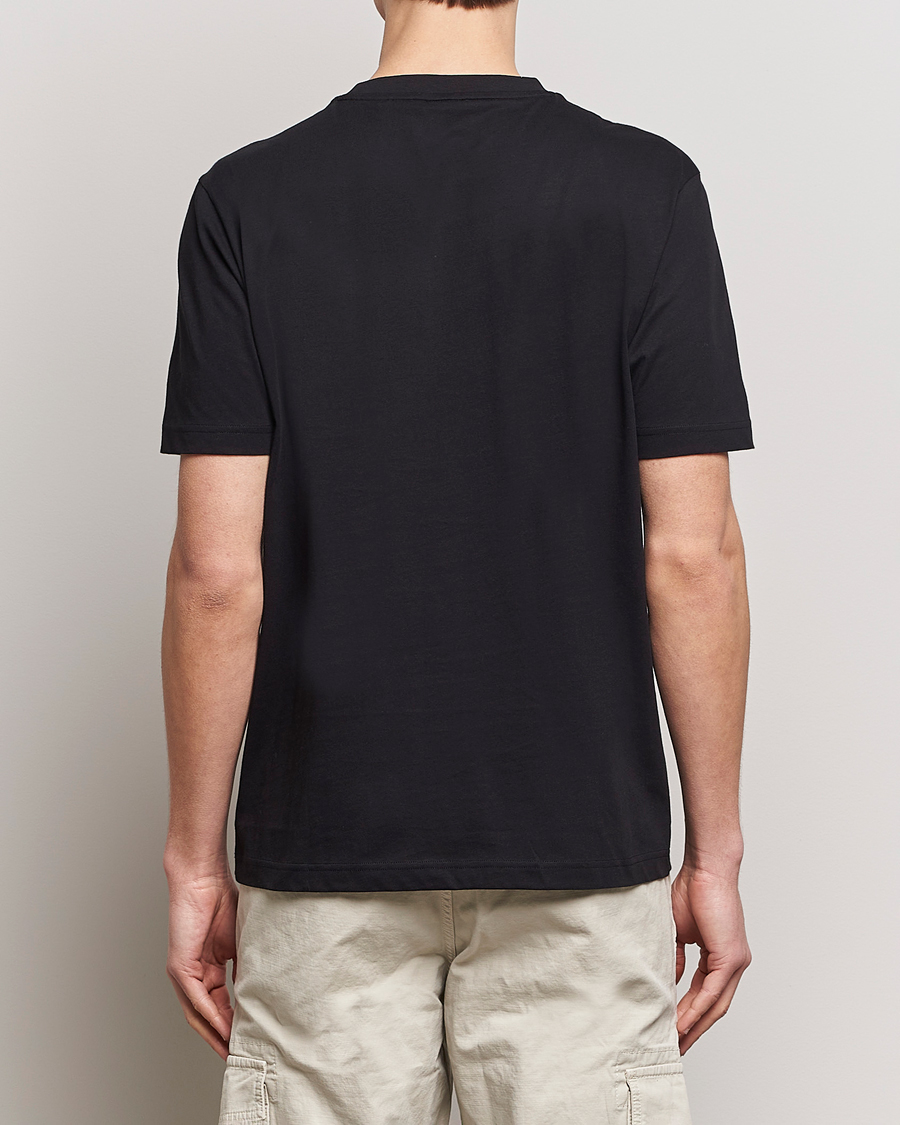 Heren | T-shirts | BOSS ORANGE | Printed Crew Neck T-Shirt Black