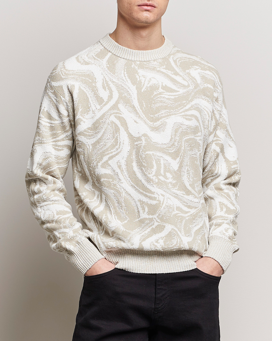 Heren | Sweatshirts | BOSS ORANGE | Kliam Printed Sweatshirt Light Beige
