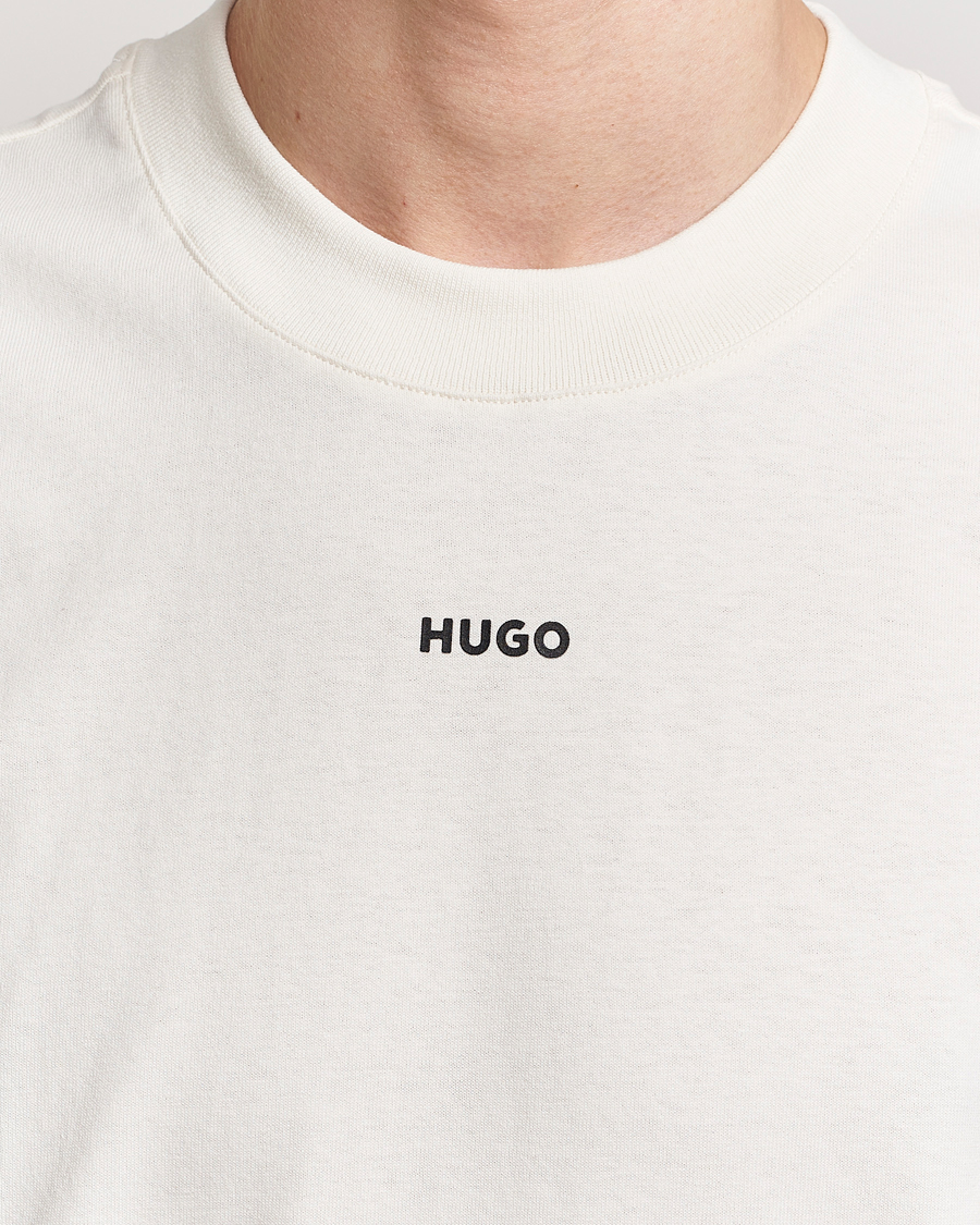 Heren | T-shirts | HUGO | Dapolino Crew Neck T-Shirt Open White