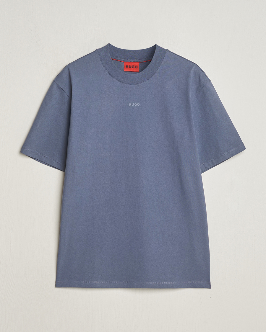 Heren |  | HUGO | Dapolino Crew Neck T-Shirt Open Blue