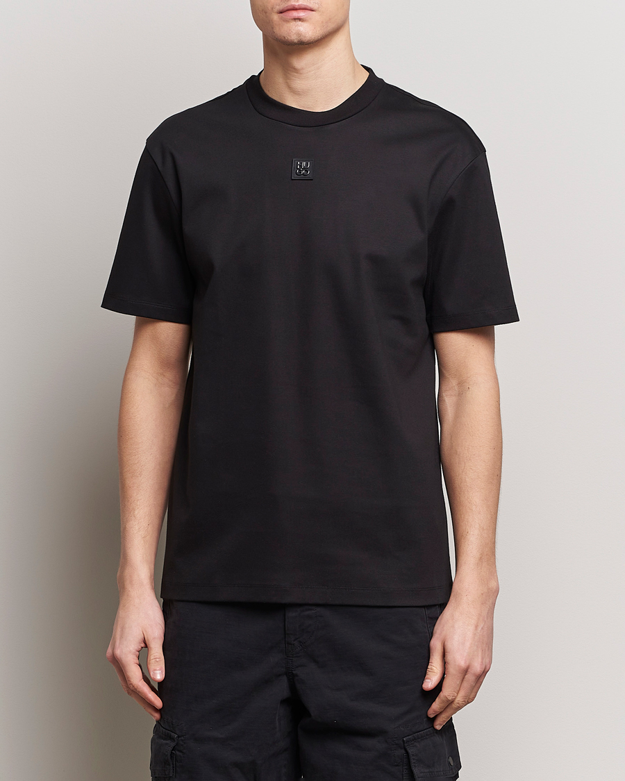 Heren |  | HUGO | Dalile Logo Crew Neck T-Shirt Black