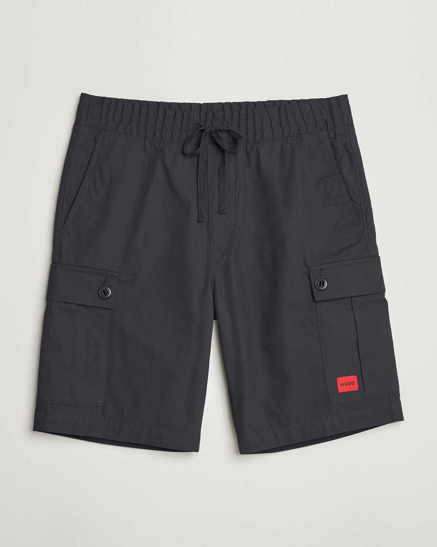 Heren | Korte broek | HUGO | Garlio Cotton Cargo Shorts Black