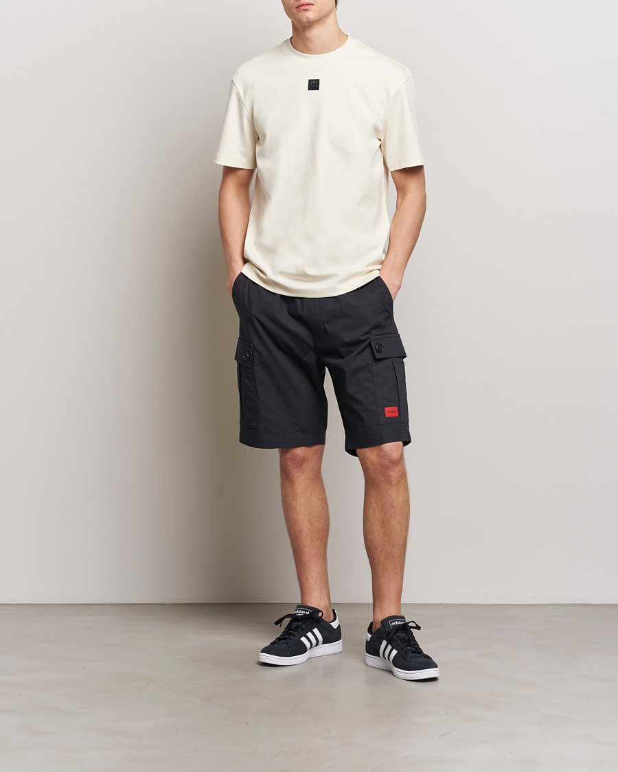 Heren | Korte broek | HUGO | Garlio Cotton Cargo Shorts Black