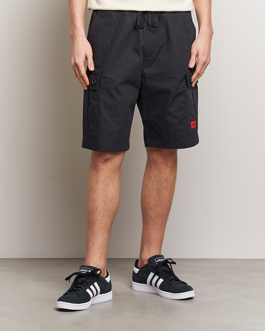 Heren | HUGO | HUGO | Garlio Cotton Cargo Shorts Black