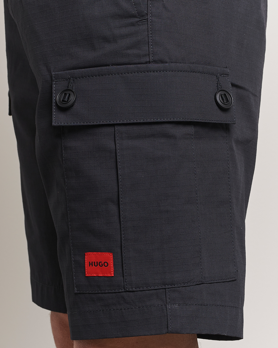Heren | Korte broek | HUGO | Garlio Cotton Cargo Shorts Black