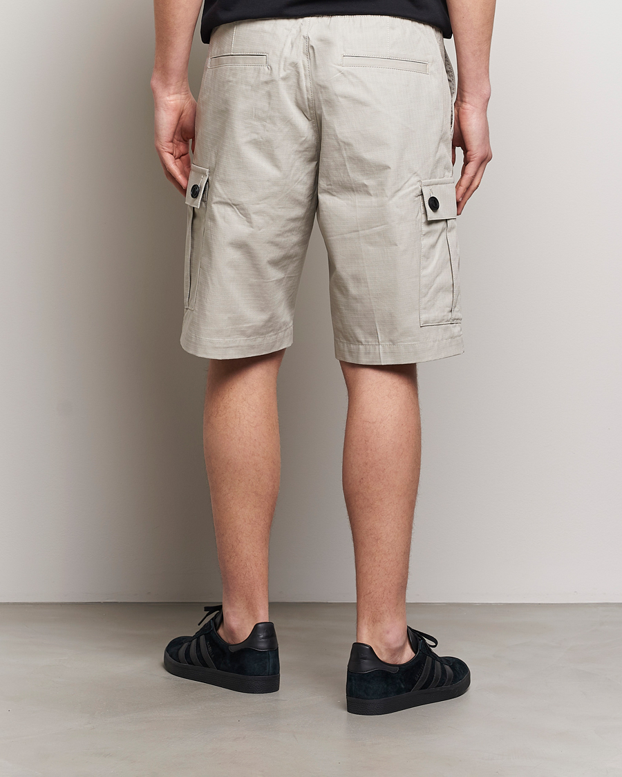 Heren | Korte broek | HUGO | Garlio Cotton Cargo Shorts Light Grey