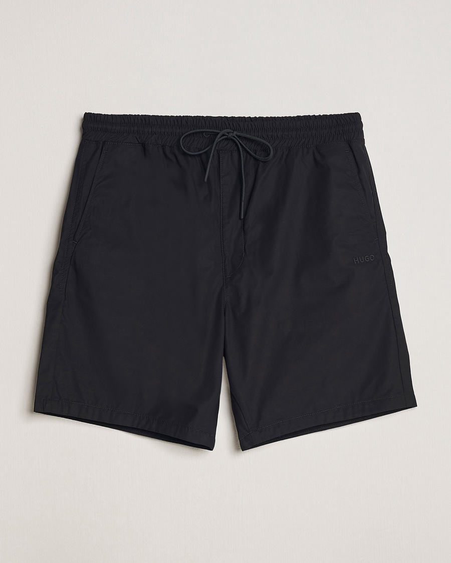 Heren | Korte broek | HUGO | Dan Cotton Sweatshorts Black