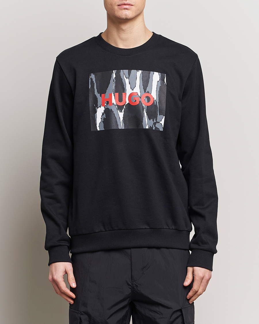 Heren | Sweatshirts | HUGO | Duragol Printed Logo Sweatshirt Black