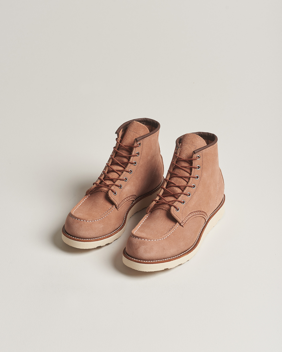 Heren | Suède schoenen | Red Wing Shoes | Moc Toe Boot Dusty Rose
