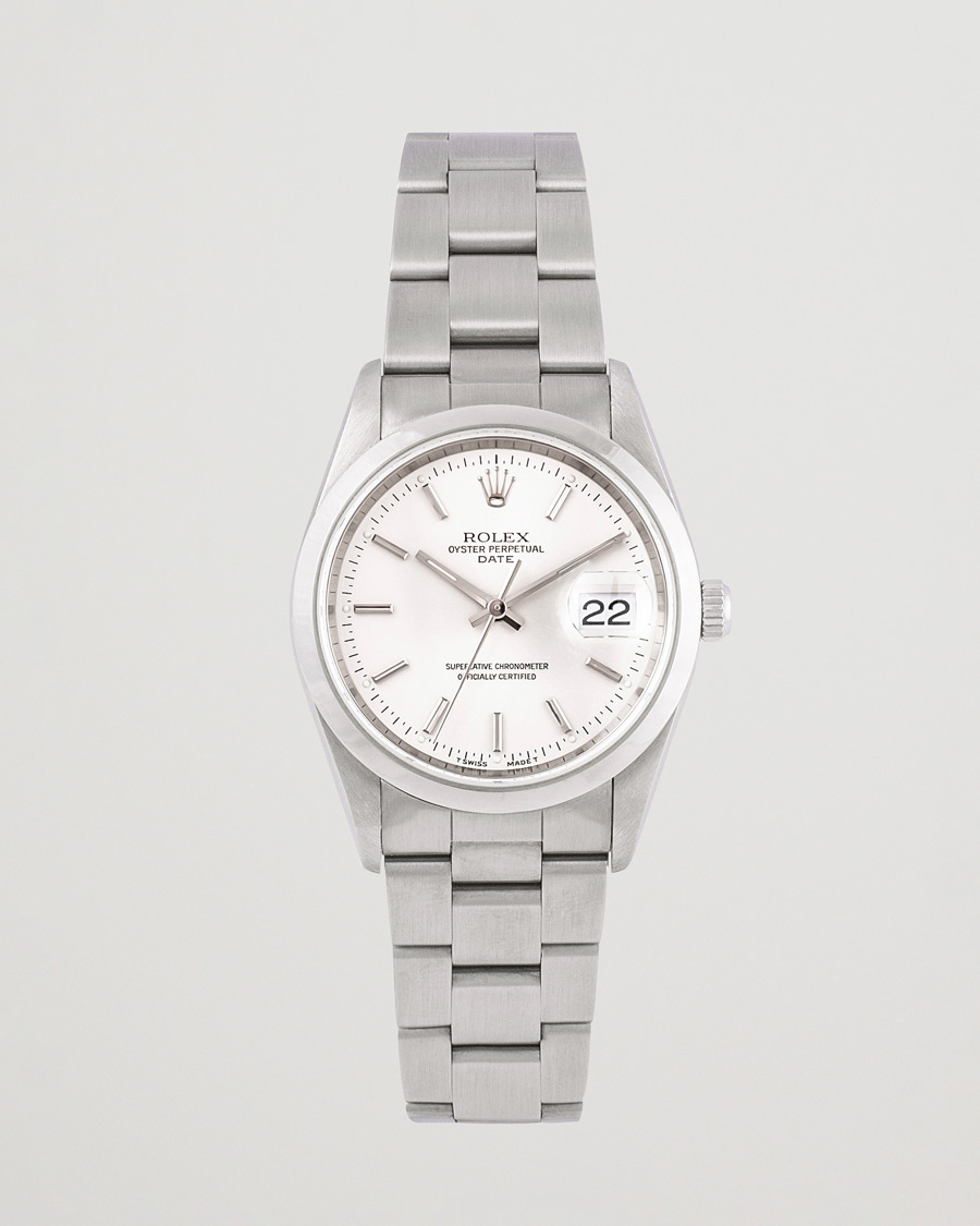 Heren | Rolex Pre-Owned Date 15200 Oyster Perpetual Silver | Rolex Pre-Owned | Date 15200 Oyster Perpetual Silver