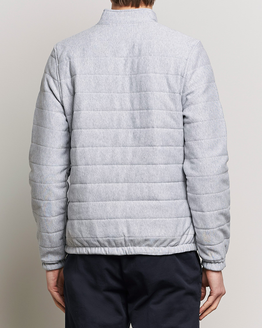 Heren | Truien | Stenströms | Cotton Collage Zip Jacket Grey
