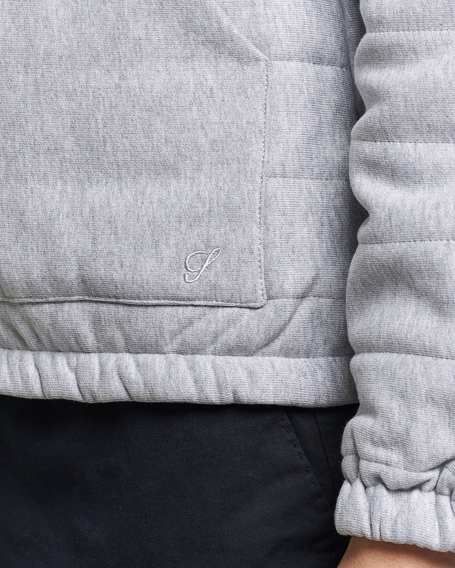 Heren | Truien | Stenströms | Cotton Collage Zip Jacket Grey