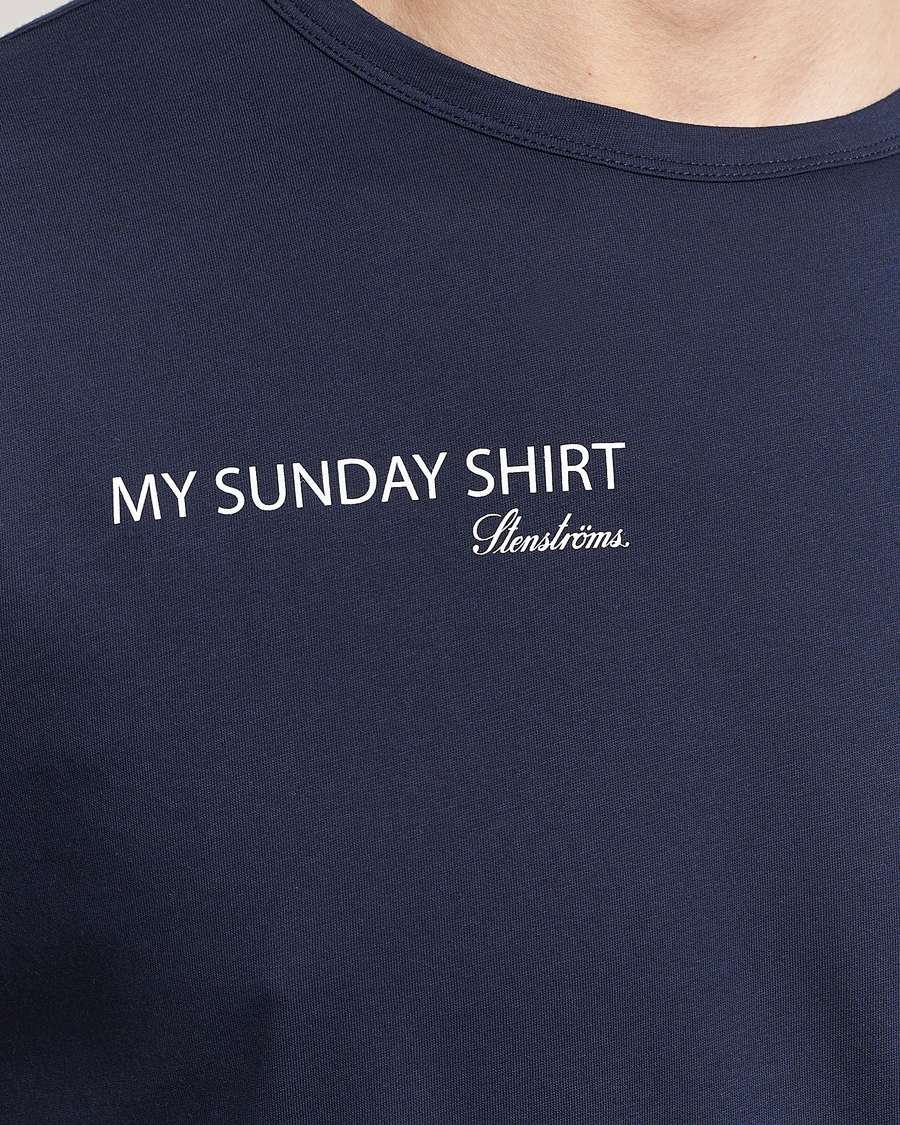 Heren | T-shirts | Stenströms | Sunday T-shirt Navy