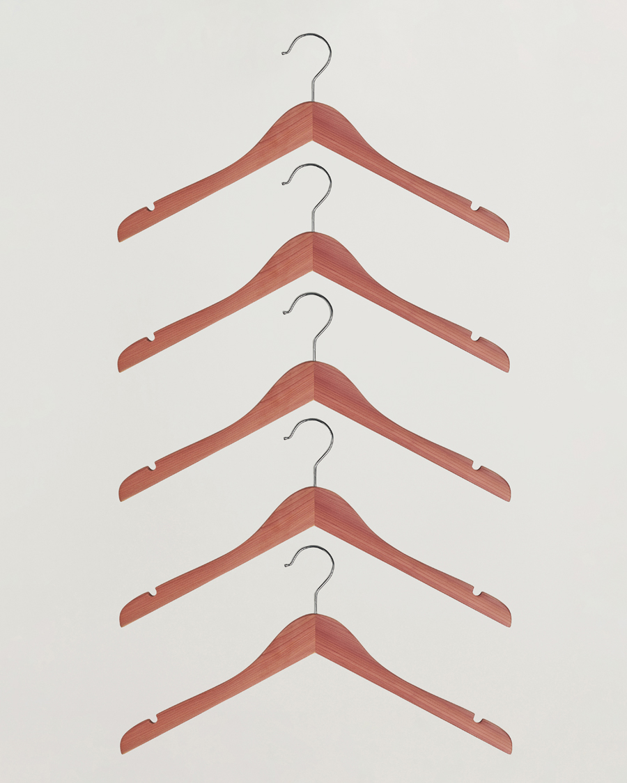 Heren | Kledingverzorging | Care with Carl | 5-Pack Cedar Wood Shirt Hangers