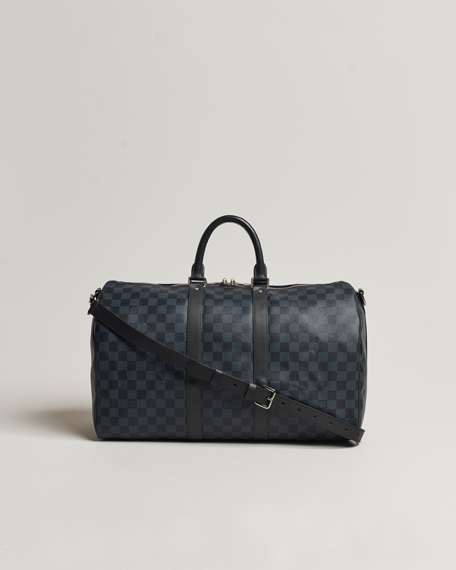 Heren | Louis Vuitton Pre-Owned Keepall Bandoulière 45 Damier Graphite | Louis Vuitton Pre-Owned | Keepall Bandoulière 45 Damier Graphite