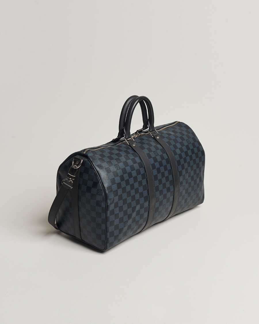 Heren | Louis Vuitton Pre-Owned Keepall Bandoulière 45 Damier Graphite | Louis Vuitton Pre-Owned | Keepall Bandoulière 45 Damier Graphite