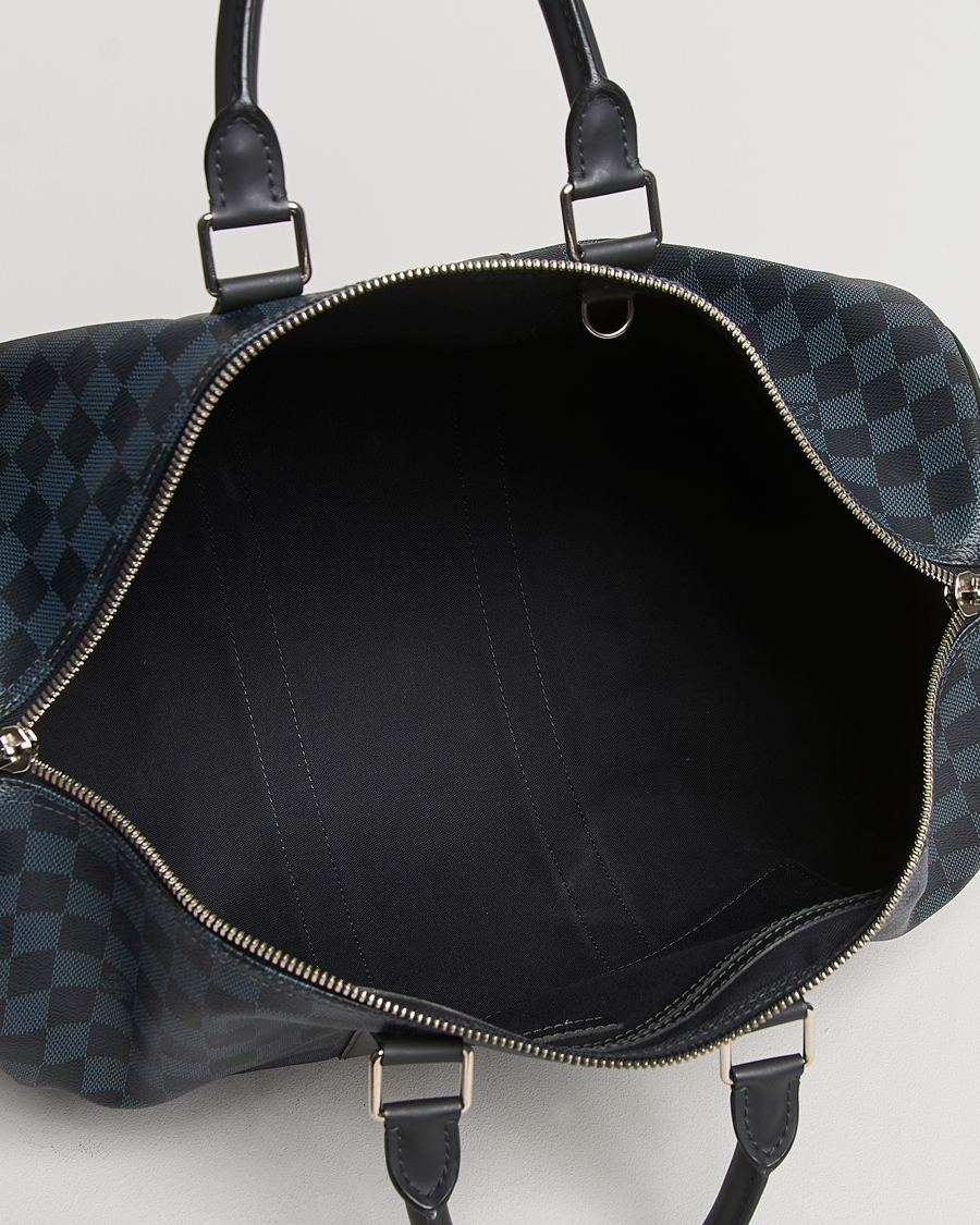 Heren | Louis Vuitton Pre-Owned Keepall Bandoulière 45 Damier Graphite | Louis Vuitton Pre-Owned | Keepall Bandoulière 45 Damier Graphite