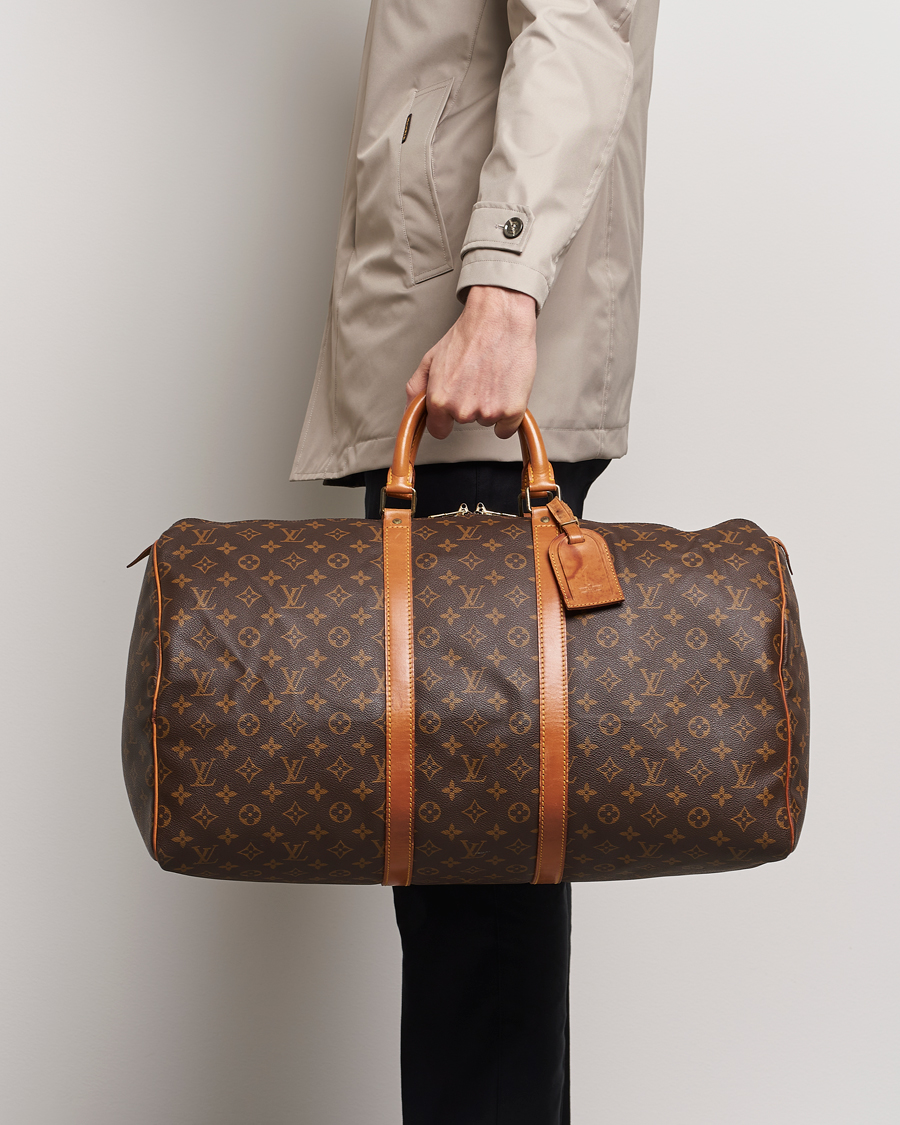 Heren | Pre-owned Accessoires | Louis Vuitton Pre-Owned | Keepall 55 Bag Monogram 