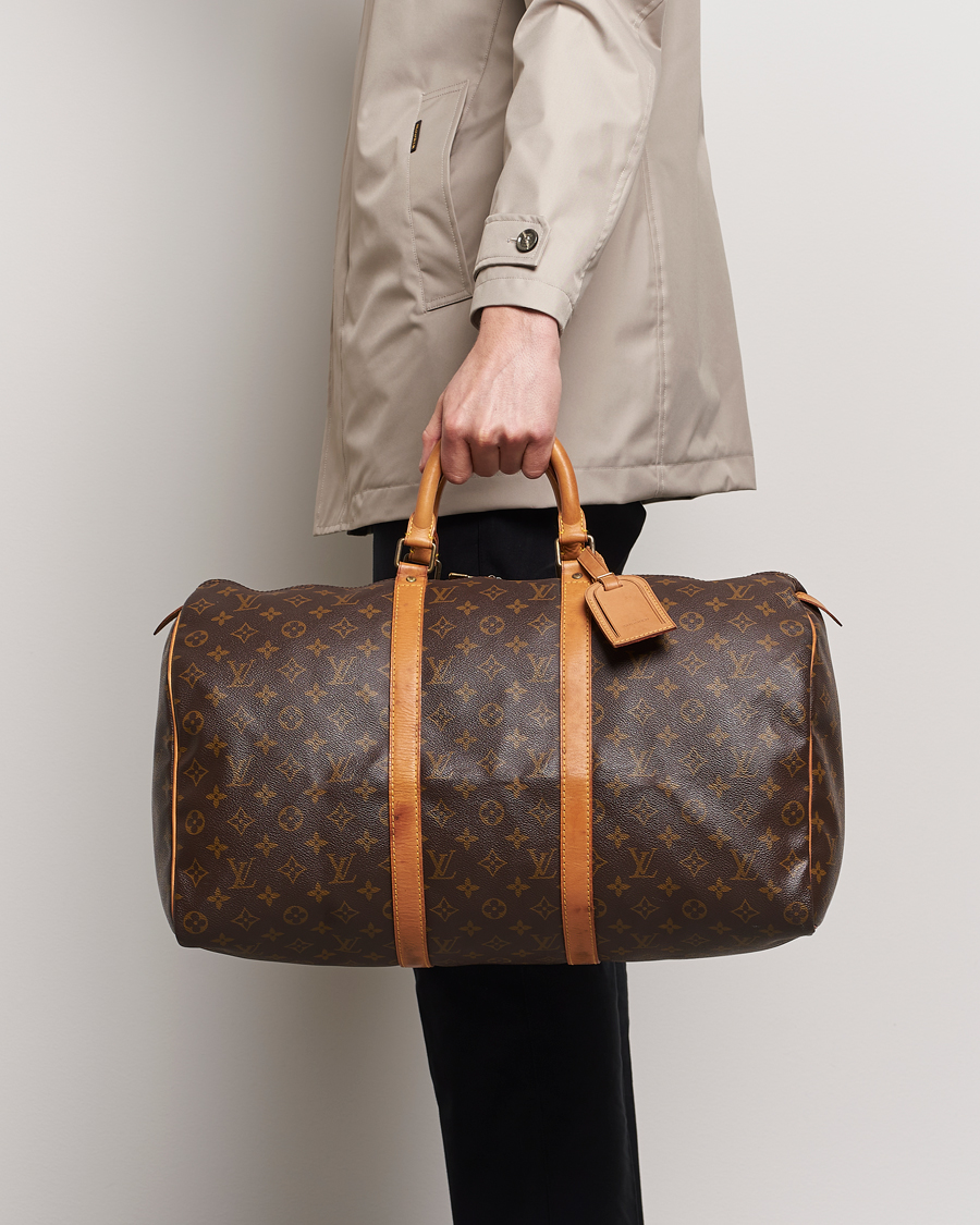 Heren | Louis Vuitton Pre-Owned Keepall 50 Bag Monogram | Louis Vuitton Pre-Owned | Keepall 50 Bag Monogram