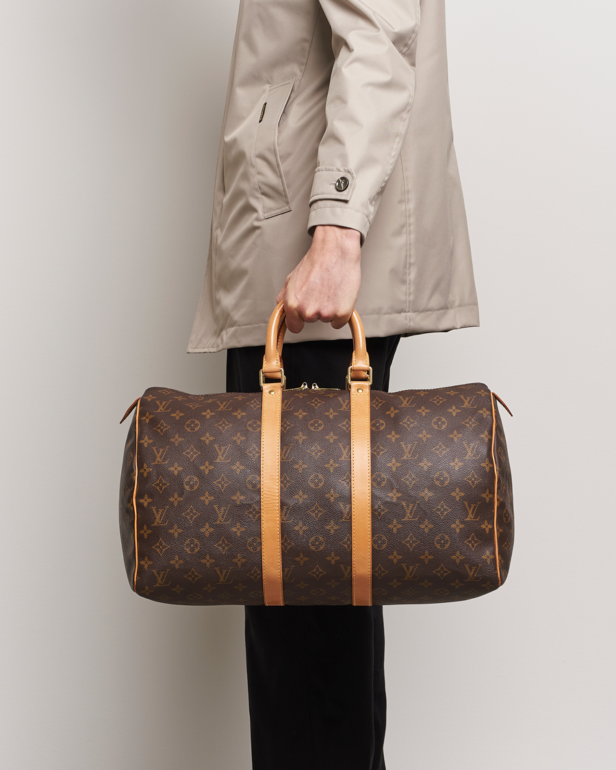 Heren | Pre-owned Accessoires | Louis Vuitton Pre-Owned | Keepall 45 Bag Monogram 