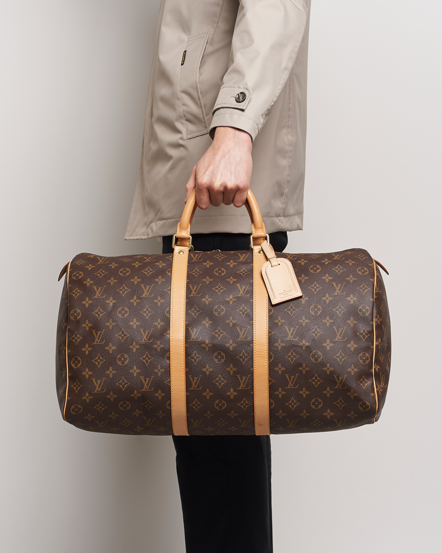 Heren | Pre-owned Accessoires | Louis Vuitton Pre-Owned | Keepall 50 Bag Monogram 