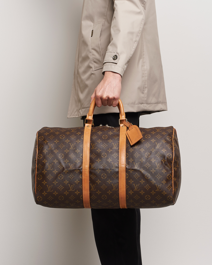 Heren | Pre-Owned & Vintage Bags | Louis Vuitton Pre-Owned | Keepall 50 Bag Monogram 