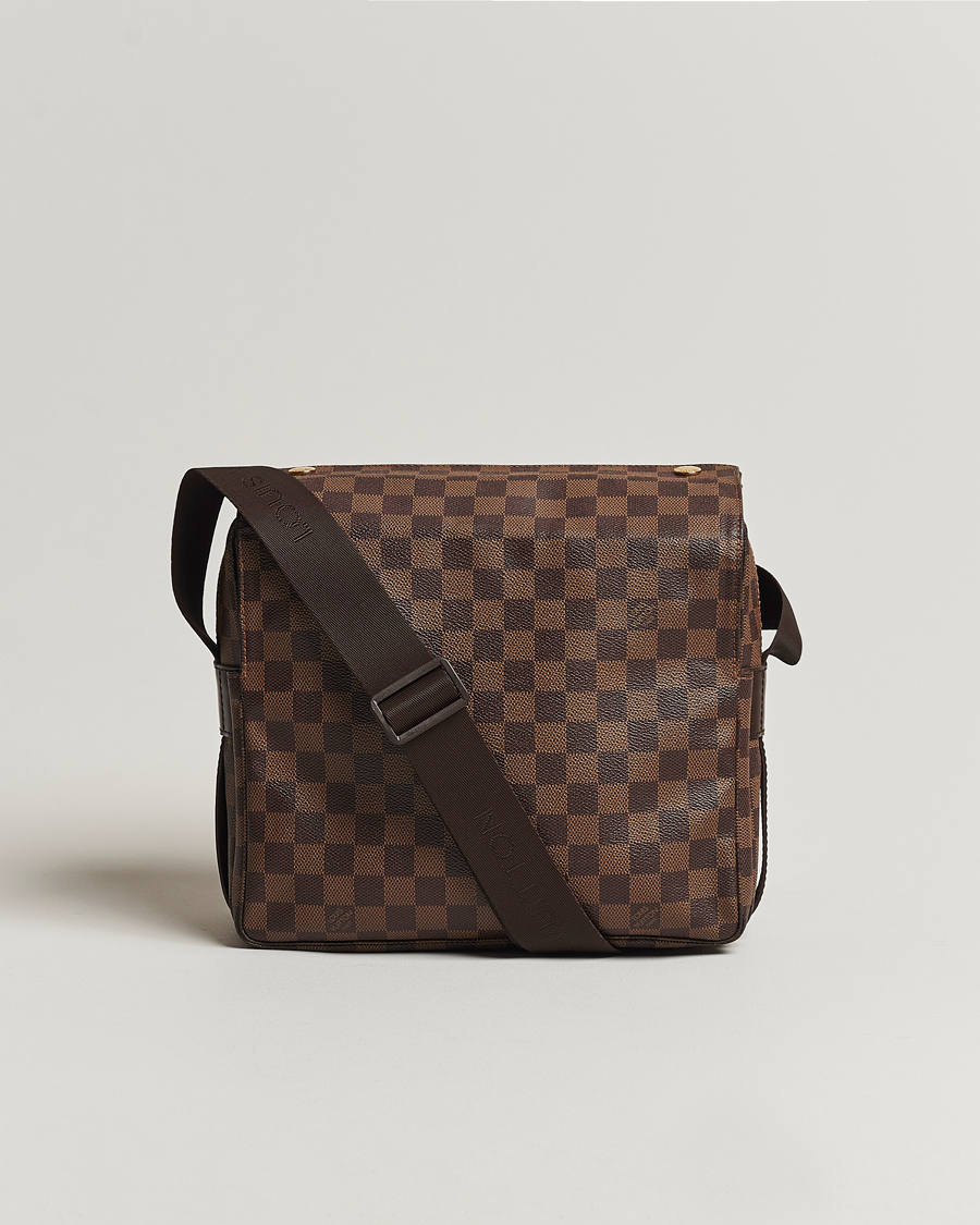 Heren | Louis Vuitton Pre-Owned Naviglio Messenger Bag Damier Ebene  | Louis Vuitton Pre-Owned | Naviglio Messenger Bag Damier Ebene 