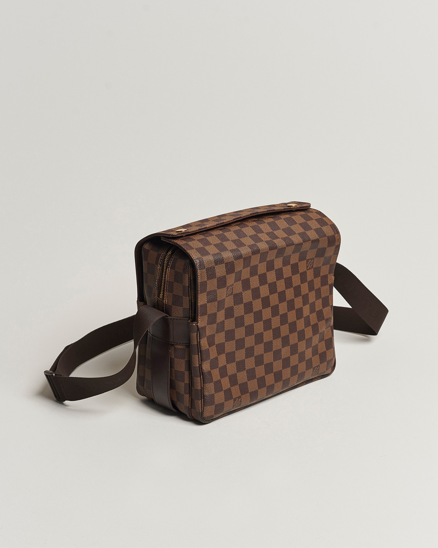 Heren | Louis Vuitton Pre-Owned Naviglio Messenger Bag Damier Ebene  | Louis Vuitton Pre-Owned | Naviglio Messenger Bag Damier Ebene 