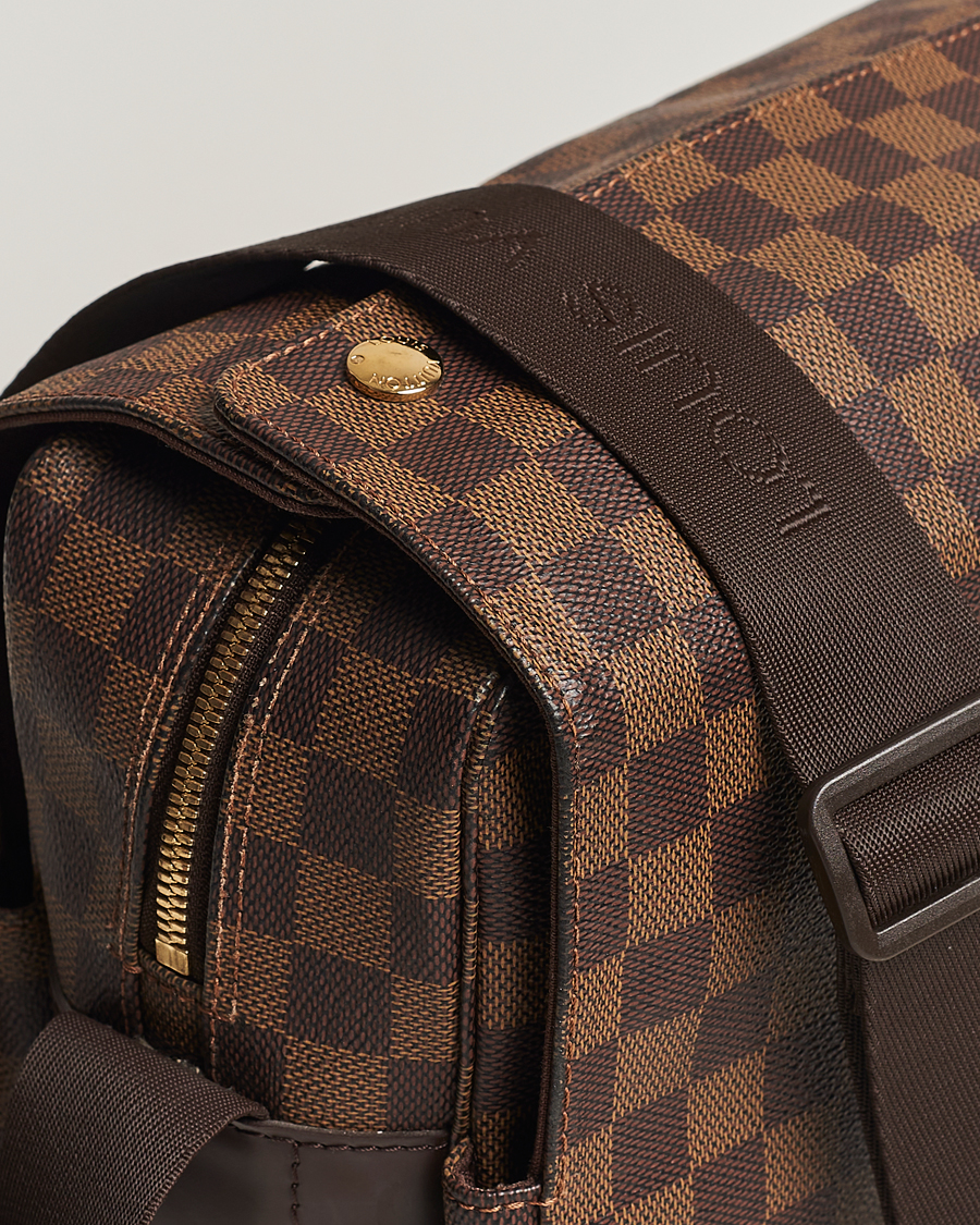 Heren | Louis Vuitton Pre-Owned Naviglio Messenger Bag Damier Ebene  | Louis Vuitton Pre-Owned | Naviglio Messenger Bag Damier Ebene 