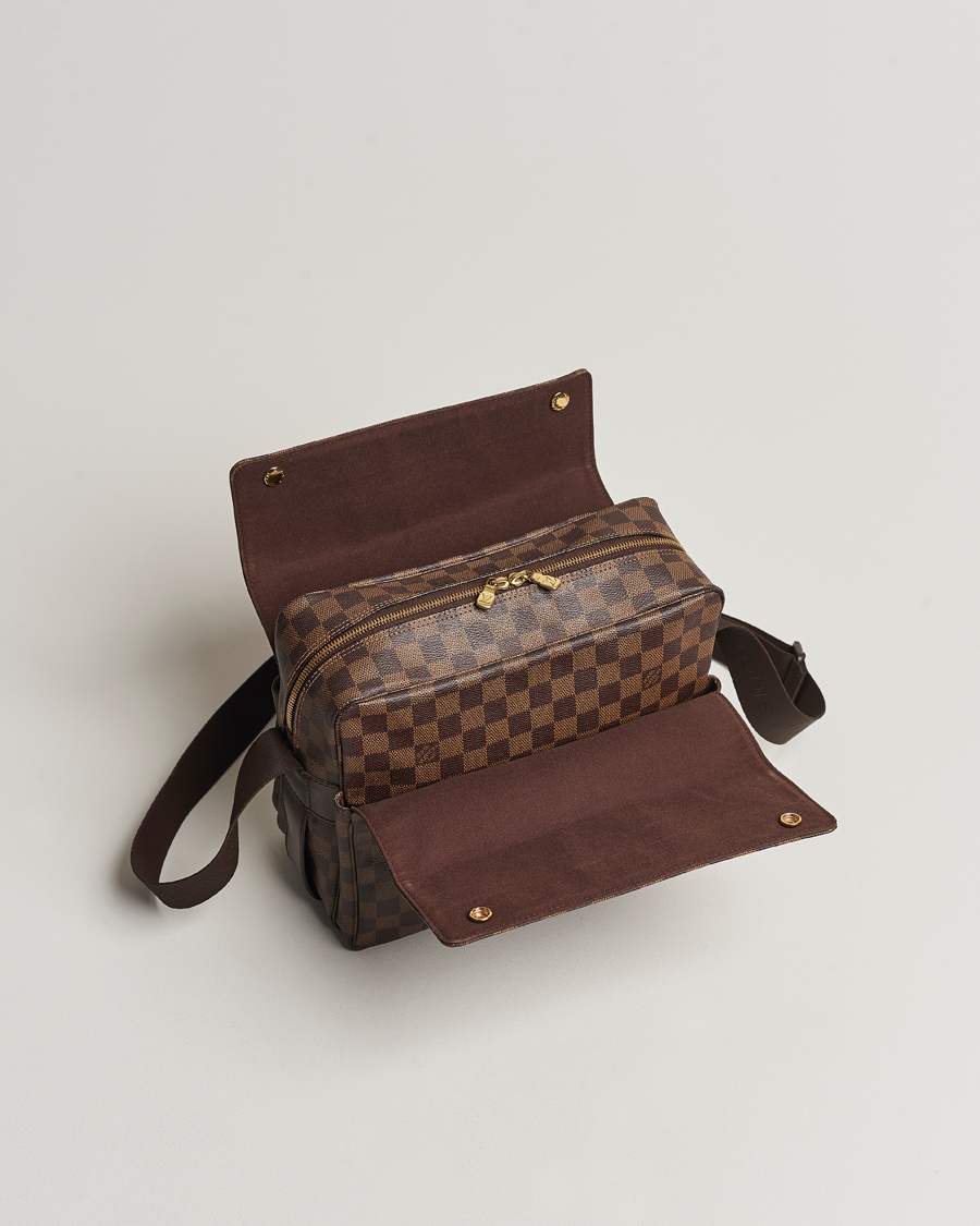 Heren | Louis Vuitton Pre-Owned Naviglio Messenger Bag Damier Ebene  | Louis Vuitton Pre-Owned | Naviglio Messenger Bag Damier Ebene 