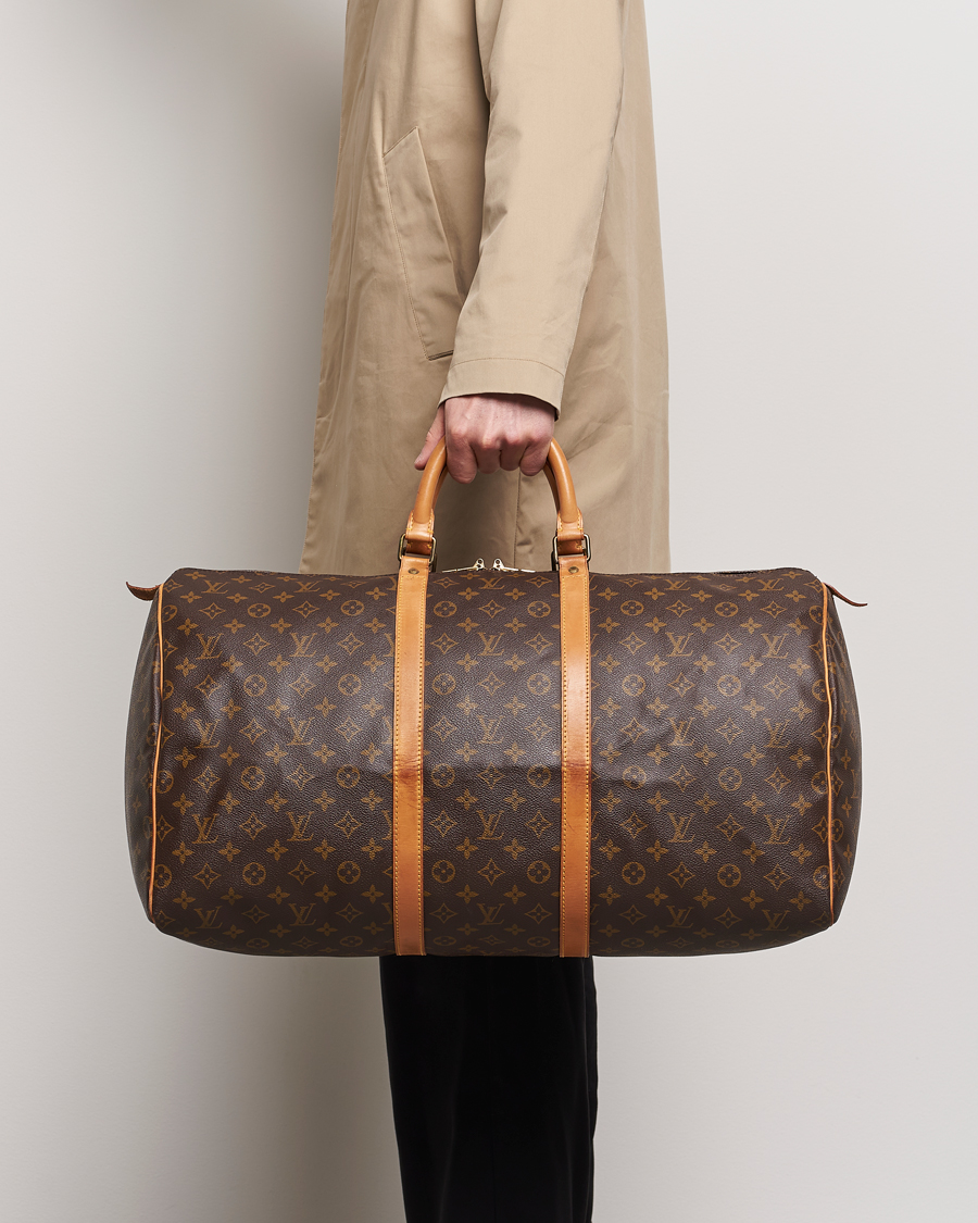 Heren | Pre-owned Accessoires | Louis Vuitton Pre-Owned | Keepall 55 Bag Monogram 