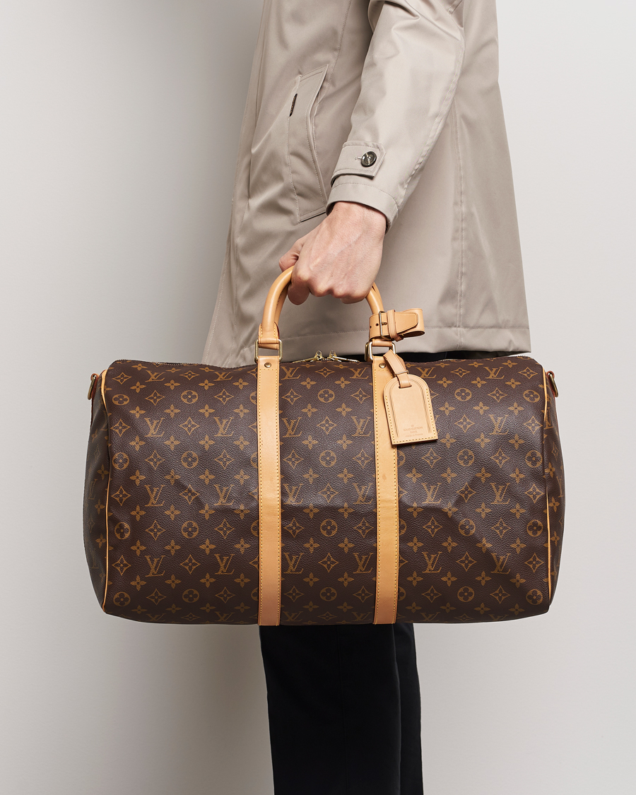 Heren | Pre-Owned & Vintage Bags | Louis Vuitton Pre-Owned | Keepall Bandoulière 50 Bag Monogram 