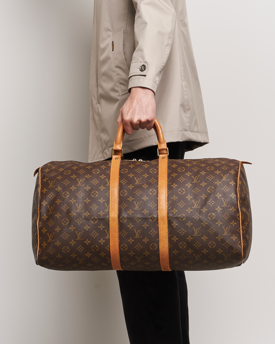 Heren | Pre-owned Accessoires | Louis Vuitton Pre-Owned | Keepall 55 Bag Monogram 