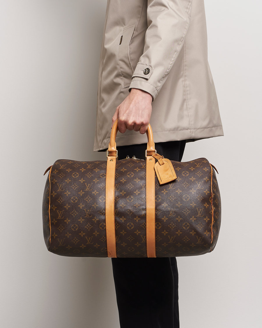 Heren | Pre-owned Accessoires | Louis Vuitton Pre-Owned | Keepall 45 Bag Monogram 