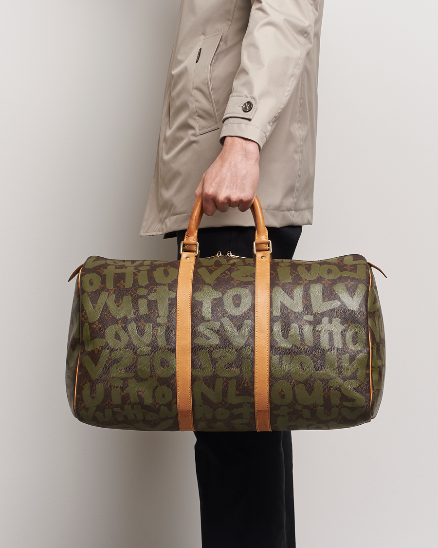 Heren |  | Louis Vuitton Pre-Owned | Keepall 50 Bag Graffiti 
