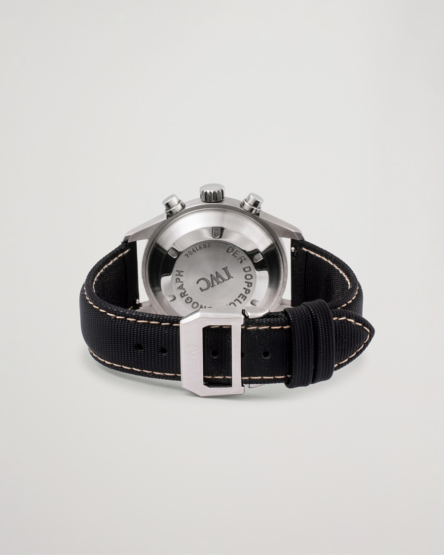 Heren | IWC Pre-Owned Doppelchronograph IW3713 Silver | IWC Pre-Owned | Doppelchronograph IW3713 Silver