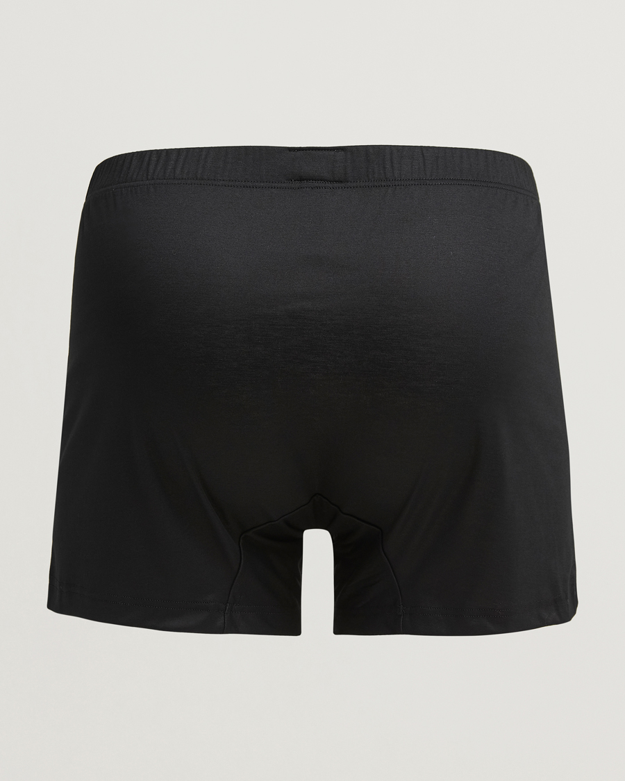 Heren | Ondergoed | Zimmerli of Switzerland | Sea island Cotton Boxer Shorts Black