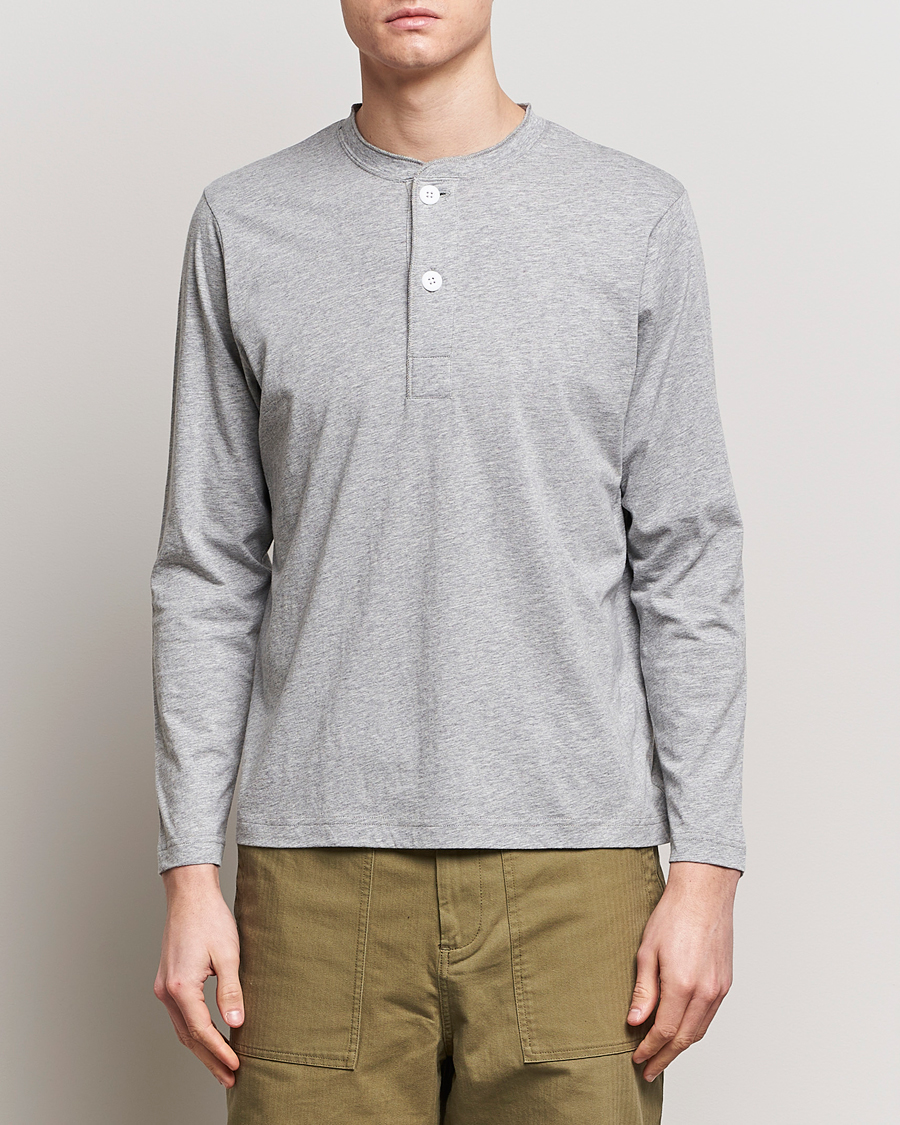 Heren | Truien | BEAMS PLUS | Cotton Henley  Grey