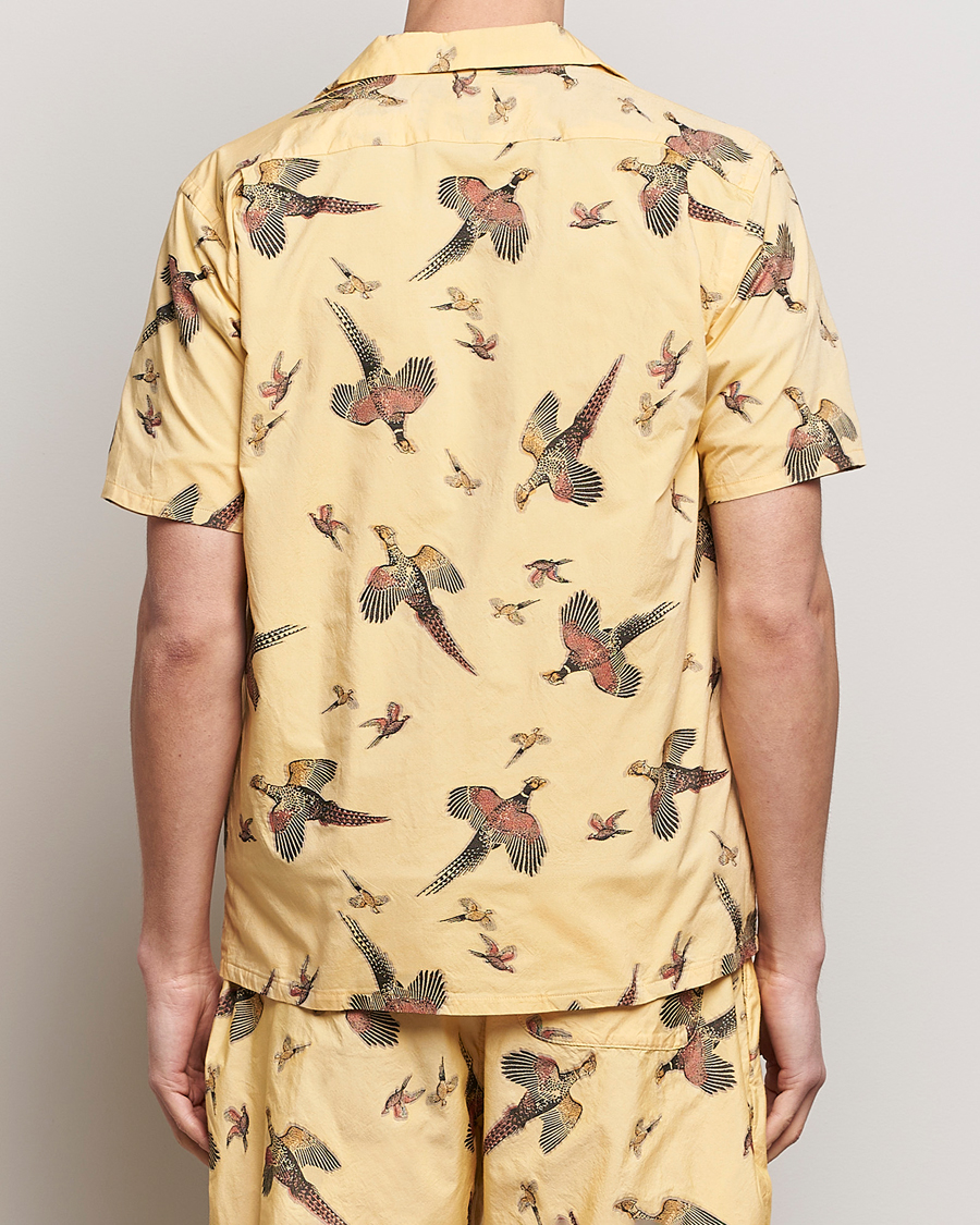 Heren | Overhemden | BEAMS PLUS | Duck Jacquard Camp Collar Shirt Yellow