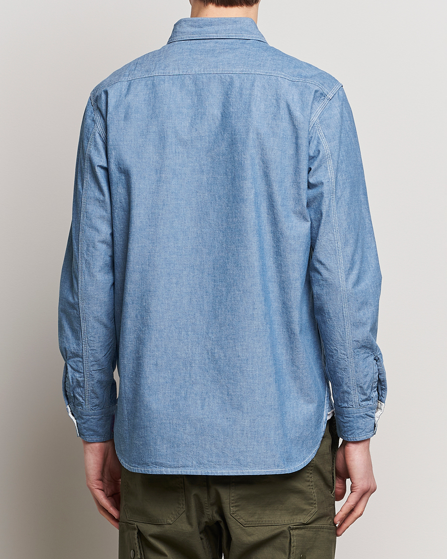 Heren | Overhemden | BEAMS PLUS | Work Chambray Overshirt Light Blue